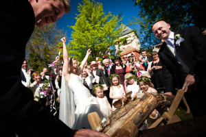 Hochzeit mit Baumstammsägen in Bad Doberan